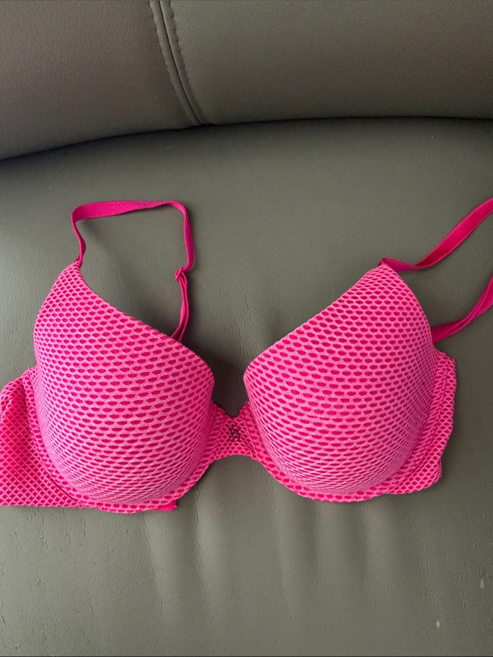 Women’s Hot Pink Mesh Net Bra